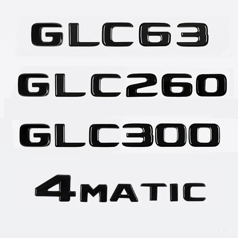 자동차 3D 트렁크 글자 로고 알파벳 배지 엠블럼 데칼 스티커, 메르세데스 벤츠 GLC 클래스 GLC63 GLC260 GLC300 4 Matic X253 X254